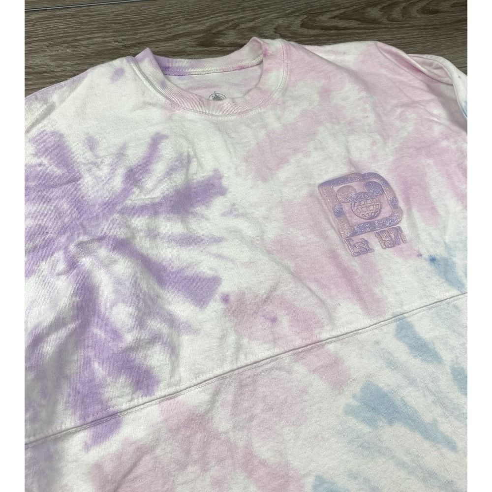 Walt Disney World Women's Pastel Tie Dye Spirit Jersey Multicolor Size XS - Picture 6 of 9